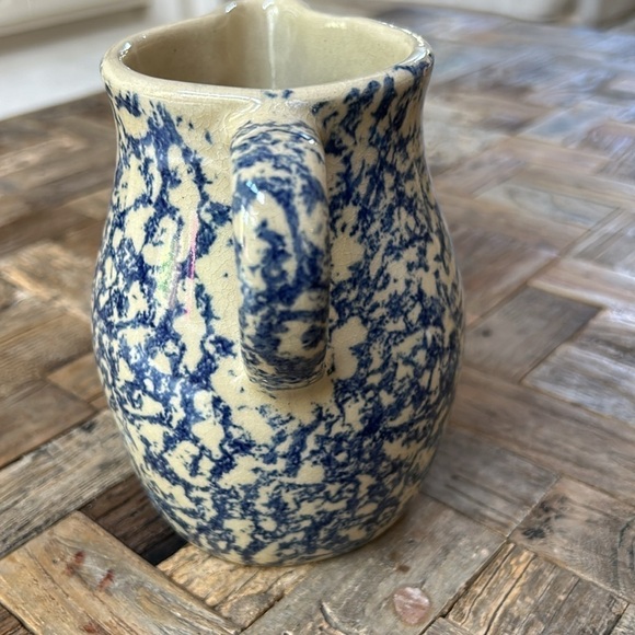 Robinson Ramsbottom Spongewear Pottery Pitcher 1 Quart - Picture 6 of 7